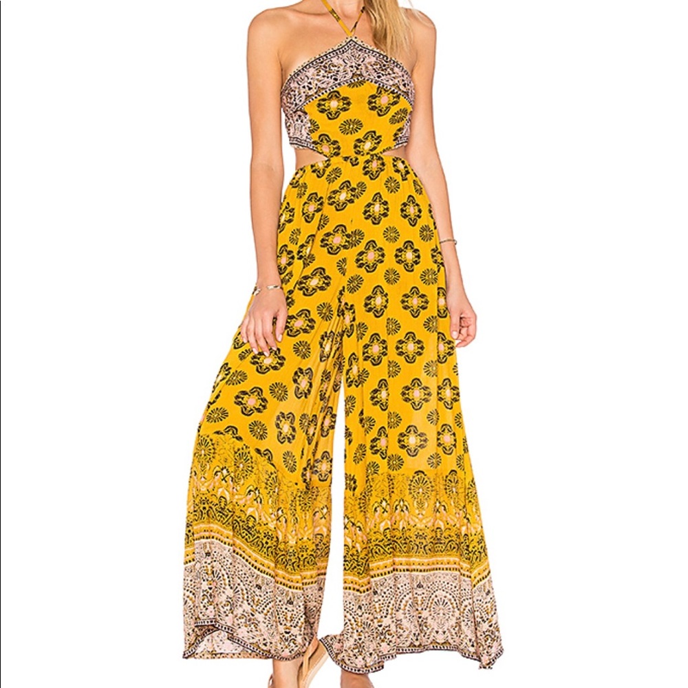 Free People Maribelle Jumpsuit w/ side cut-outs